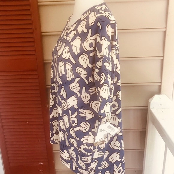 LuLaRoe Disney Mickey Hands Irma Top M FREE SHIP - Picture 2 of 5